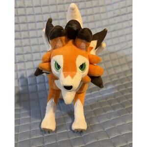Pokemon Center Lycanroc Dusk Form Plush 2017 Poké Plush 10” tall